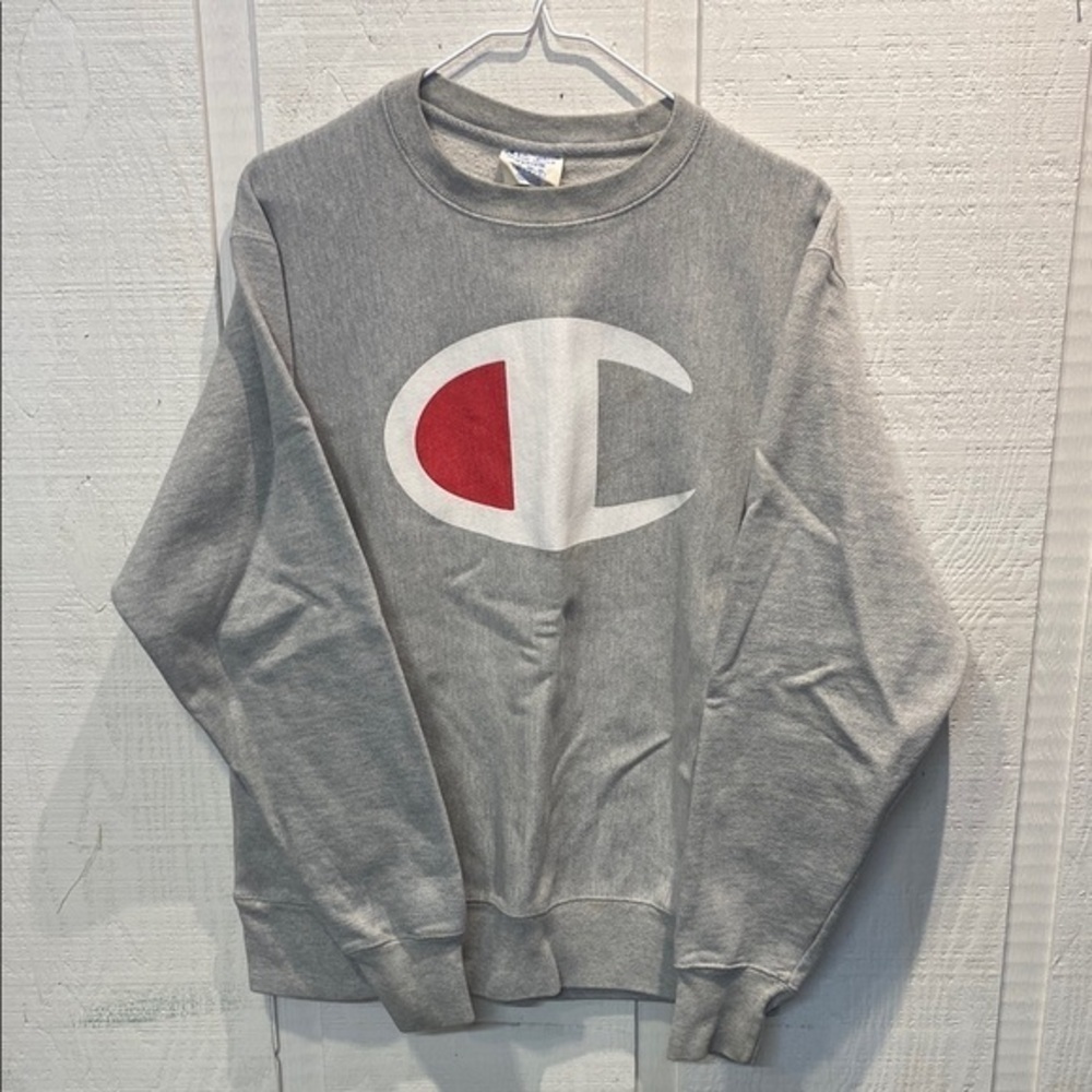 Vintage champion logo‎ gray crewneck size medium